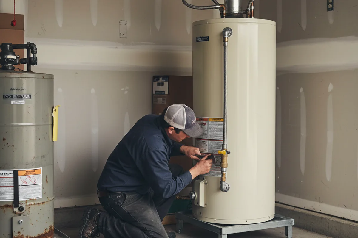 Water heater and shutoff valve replacement in Gregory